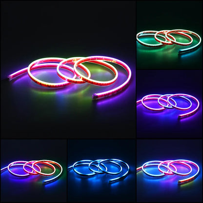 Hood Light Daytime Running Lights Automotive Supplies  APP Control Multi-function Led neon Strip Running Lights For Car