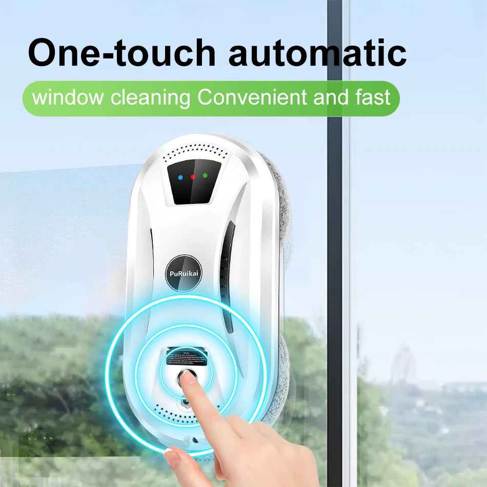 PuRuiKai Ultra Thin Robot Vacuum Cleaner Window Cleaning Robot Window Electric Glass Limpiacristales Remote Control For Home