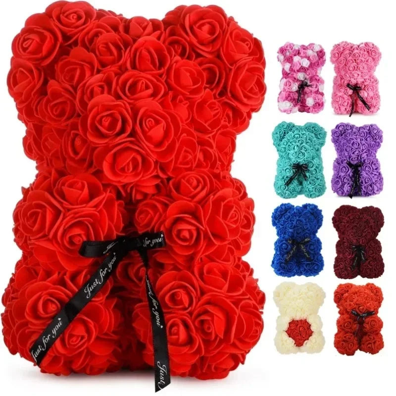 2026 New Artificial Flower Eternal Rose Teddy Bear for Mother's Day Birthday Valentine's Day Anniversary Gifts & Decorations