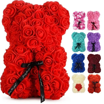 2026 New Artificial Flower Eternal Rose Teddy Bear for Mother's Day Birthday Valentine's Day Anniversary Gifts & Decorations