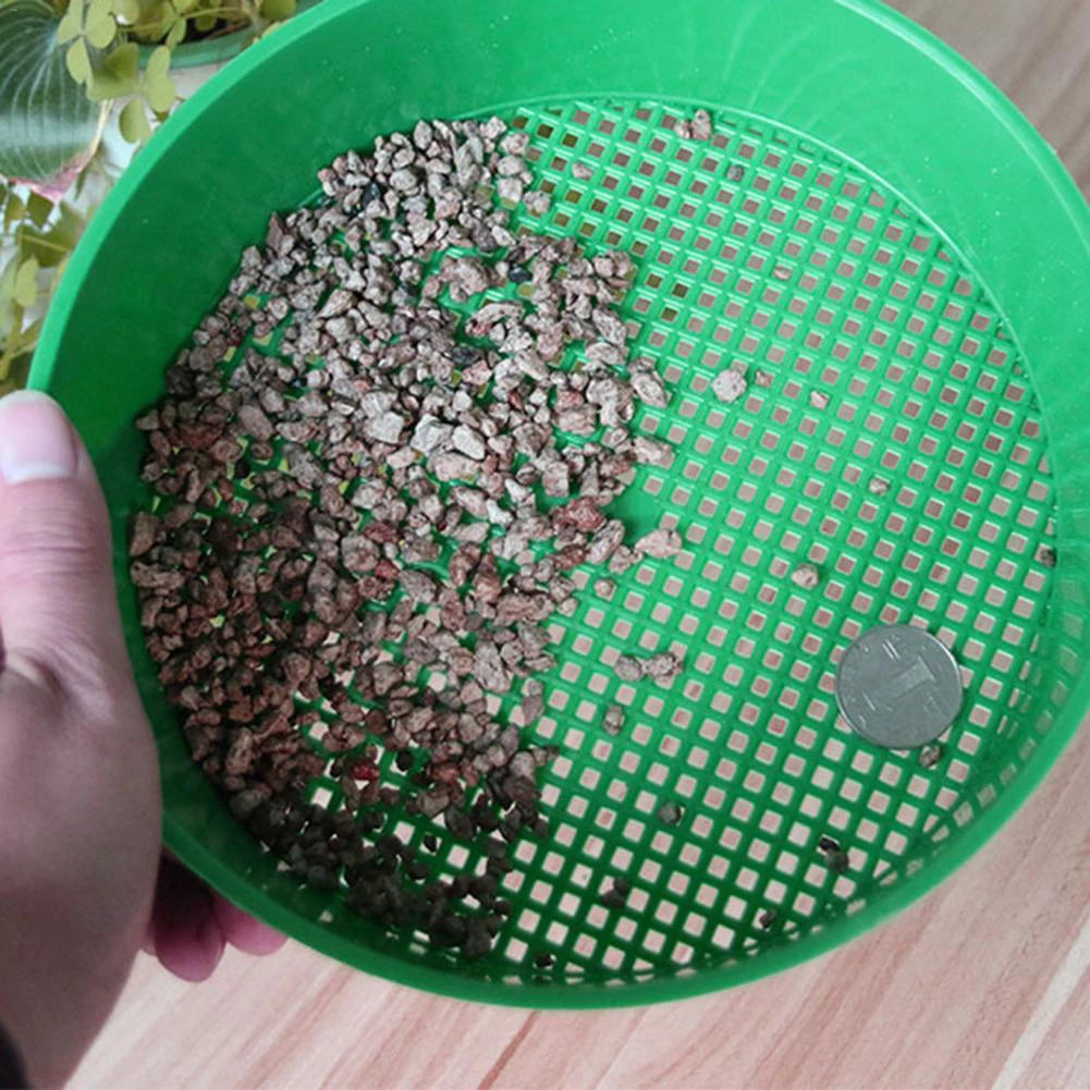 Plastic Soil Sieve Filter Mesh for Soil Stone Sifting Filtration Home Garden Flower Plant Nursery Tools