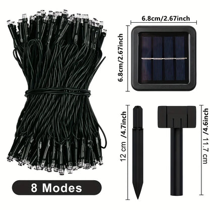 23-99ft LED Solar Light 50-300 Lights Outdoor Waterproof Fairy Garland Lights Christmas Party Halloween Decorations Solar Lights