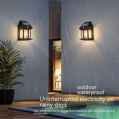 Powerful Solar Wall Light Outdoor Waterproof LED Lamp House Garden Fence Decoration Light Sensor Solar Energy Wall Lantern LED