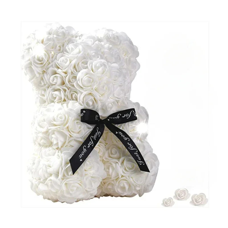 2026 New Artificial Flower Eternal Rose Teddy Bear for Mother's Day Birthday Valentine's Day Anniversary Gifts & Decorations