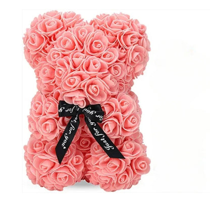 2026 New Artificial Flower Eternal Rose Teddy Bear for Mother's Day Birthday Valentine's Day Anniversary Gifts & Decorations