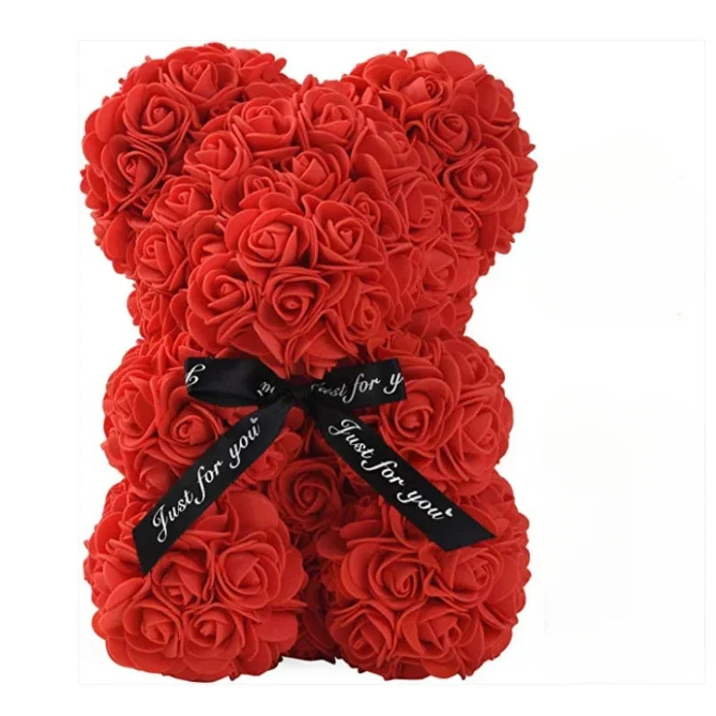 2026 New Artificial Flower Eternal Rose Teddy Bear for Mother's Day Birthday Valentine's Day Anniversary Gifts & Decorations