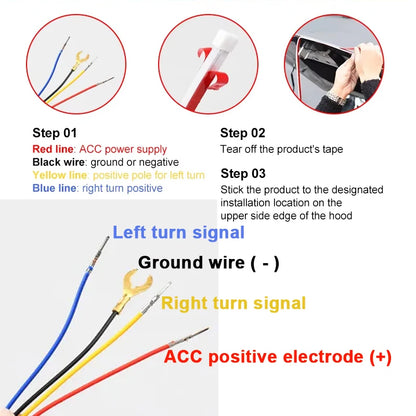Hood Light Daytime Running Lights Automotive Supplies  APP Control Multi-function Led neon Strip Running Lights For Car
