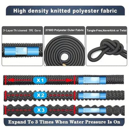 Best Garden Hose Flexible Hose Garden Watering Pipe Double Latex High Pressure Car Wash Hose Gardens Supplies Irrigation
